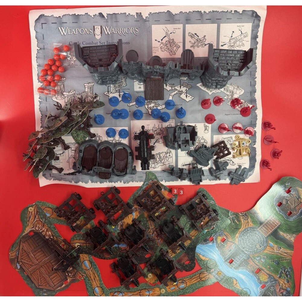 Weapons & Warriors Castle Combat Set Game Pressman 1994 - 95% Complete